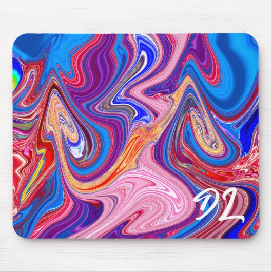 Einzigartige Abstrakte Marmormousepad Mousepad (Vorne)