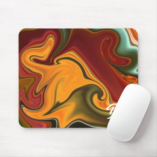 Einzigartige Abstrakte Marmormousepad Mousepad (Mit Mouse)