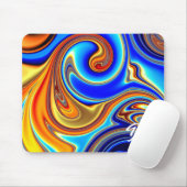 Einzigartige Abstrakte Marmormousepad Mousepad (Mit Mouse)