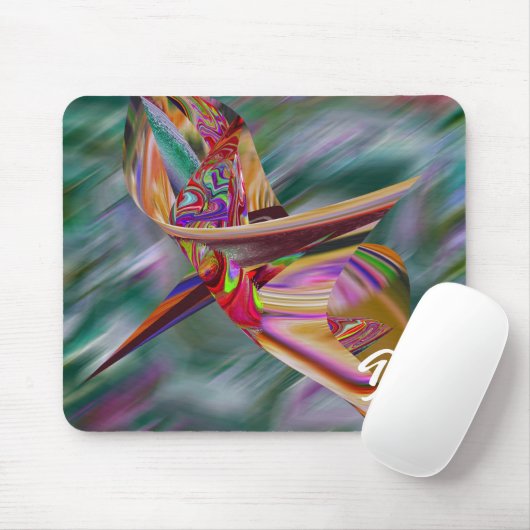 Einzigartige Abstrakte Marmormousepad Mousepad (Mit Mouse)