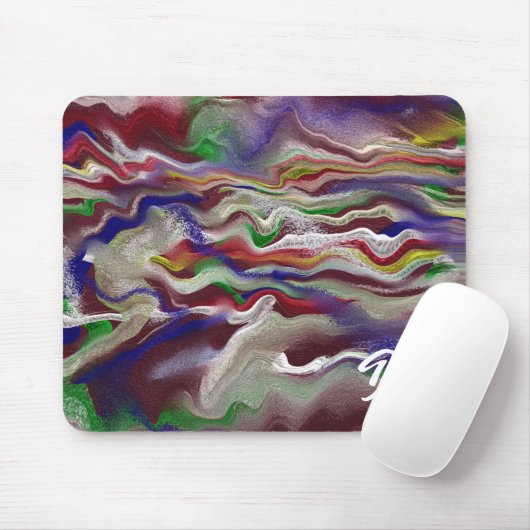 Einzigartige Abstrakte Marmormousepad Mousepad (Mit Mouse)