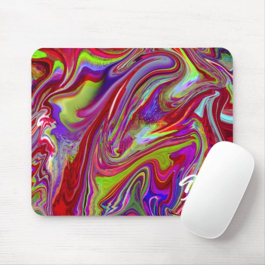 Einzigartige Abstrakte Marmormousepad Mousepad (Mit Mouse)