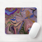 Einzigartige Abstrakte Marmormousepad Mousepad (Mit Mouse)