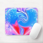 Einzigartige Abstrakte Marmormousepad Mousepad (Mit Mouse)