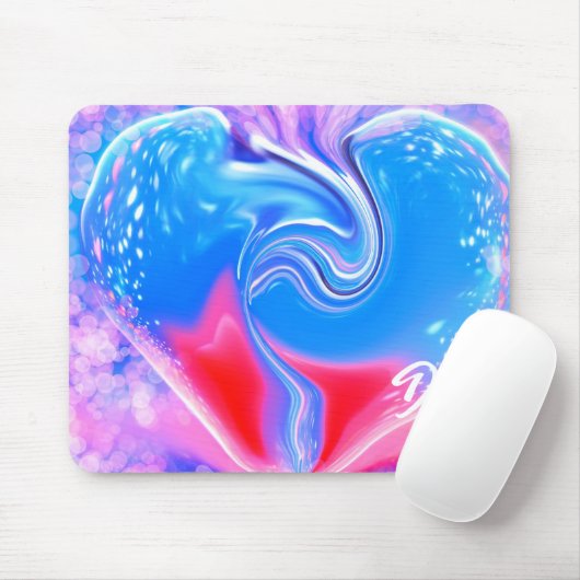 Einzigartige Abstrakte Marmormousepad Mousepad (Mit Mouse)