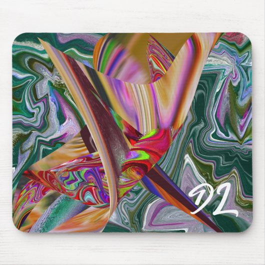 Einzigartige Abstrakte Marmormousepad Mousepad (Vorne)