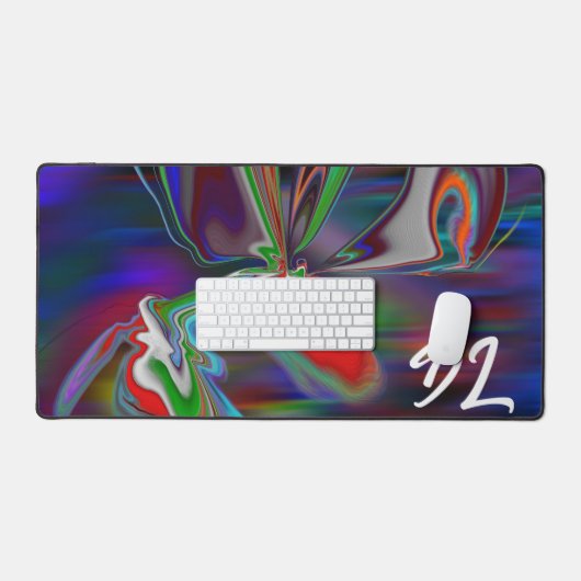 Einzigartige Abstrakte Marmormousepad Schreibtischunterlage (Tastatur & Maus)