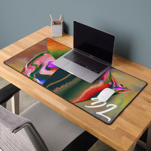Einzigartige Abstrakte Marmormousepad Schreibtischunterlage