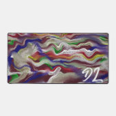 Einzigartige Abstrakte Marmormousepad Schreibtischunterlage (Vorderseite)