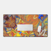 Einzigartige Abstrakte Marmormousepad Schreibtischunterlage (Tastatur & Maus)