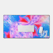 Einzigartige Abstrakte Marmormousepad Schreibtischunterlage (Tastatur & Maus)