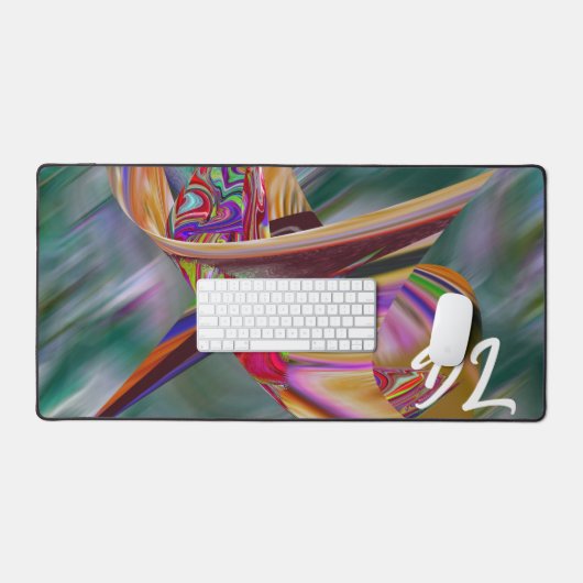 Einzigartige Abstrakte Marmormousepad Schreibtischunterlage (Tastatur & Maus)