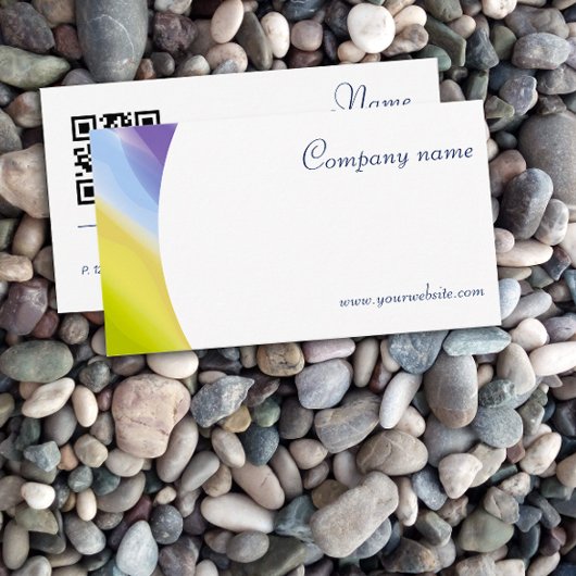 Einzigartige abstrakte QR-Code-Lavendel-Visitenkar Visitenkarte