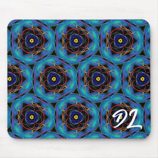 Einzigartige Abstrakte Symmetriebewegung Mousepad (Vorne)