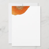 Einzigartige Abstrakte Wasserfarbenburnierhochzeit Einladung (Rückseite)