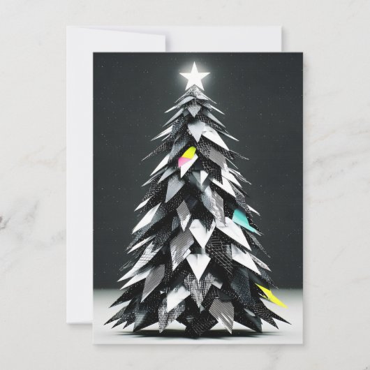 Einzigartige abstrakte Weihnachtskarten Feiertagskarte (Vorderseite)