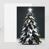 Einzigartige abstrakte Weihnachtskarten Feiertagskarte (Vorne/Hinten)