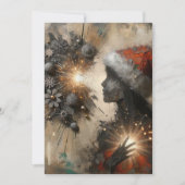 Einzigartige Abstrakte Weihnachtskarten Feiertagskarte (Vorderseite)