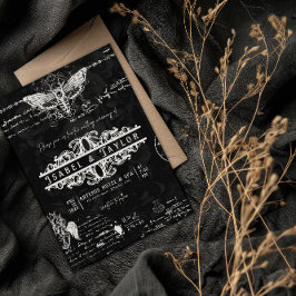 Einzigartige Alchemy Gothic Hochzeitseinladung Einladung