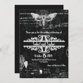 Einzigartige Alchemy Gothic Hochzeitseinladung Einladung (Vorne/Hinten)