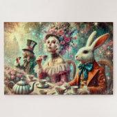 Einzigartige Alice-im-Wunderland-Teeparty Puzzle (Horizontal)