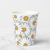 Einzigartige Angesagte Sommerdämmerung Blumenmuste Pappbecher (Rückseite)