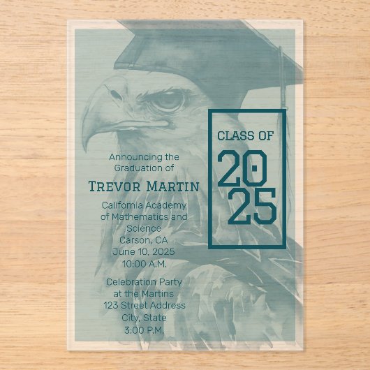 Einzigartige Ankündigung des Abschlusses Akryllisc (Vorderseite)