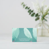 Einzigartige Aquamarine Aqua Nature Wasserfarbe Be Visitenkarte (Stehend Vorderseite)