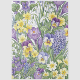 Einzigartige Aquarell-Blumen-Möbel-Decoupage Seidenpapier