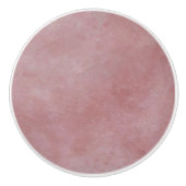 Einzigartige Aquarellfarbe Texturiert Rosa Schubla Keramikknauf (Vorderseite)