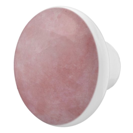 Einzigartige Aquarellfarbe Texturiert Rosa Schubla Keramikknauf (Rechts)