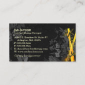 Einzigartige asiatische Bambusmassagetherapie Visitenkarte (Rückseite)