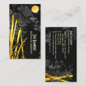 Einzigartige asiatische Bambusmassagetherapie Visitenkarte (Vorne/Hinten)