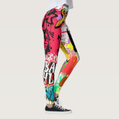 Einzigartige auffallende Graffiti-Sprayfarbe Moder Leggings (Rechts)