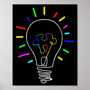 Einzigartige Autismus-Bewusstseins-Illustration fü Poster