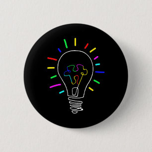 Einzigartige Autismus-Bewusstseinsbildung für Auti Button