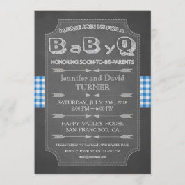 Einzigartige BaByQ-Einladung für eine Babydusche Einladung