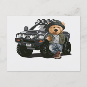 Einzigartige Bärenserie-2 Feiertagspostkarte