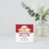 Einzigartige Baseball Scout Business Cards Quadratische Visitenkarte (Stehend Vorderseite)