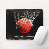 Einzigartige Basketball-Artwork - Ihr Name ist ind Mousepad (Mit Mouse)