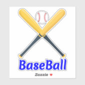 Einzigartige Bats & Balls (Sport) Baseball Aufkleber (Blatt)