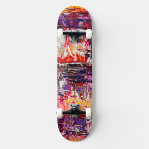 Einzigartige bemalte Kunst Skateboard