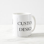 Einzigartige benutzerdefinierte Tasse für jeden An (VorderseiteRechts)