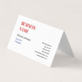 Einzigartige berufliche Design-Visitenkarte Visitenkarten (Vorderseite)