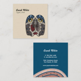 Einzigartige Berufliche Kunst Moderne Quadratische Visitenkarte