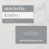 Einzigartige berufliche trendige typografische Ver Visitenkarte (Vorne/Hinten)