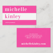 Einzigartige berufliche trendige typografische Ver Visitenkarte (Vorne/Hinten)