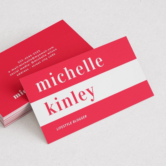 Einzigartige berufliche trendige typografische Ver Visitenkarte