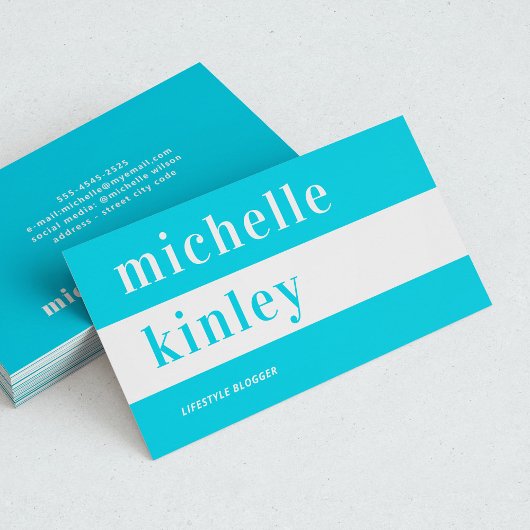 Einzigartige berufliche trendige typografische Ver Visitenkarte