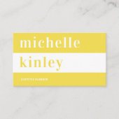 Einzigartige berufliche trendige typografische Ver Visitenkarte (Vorderseite)